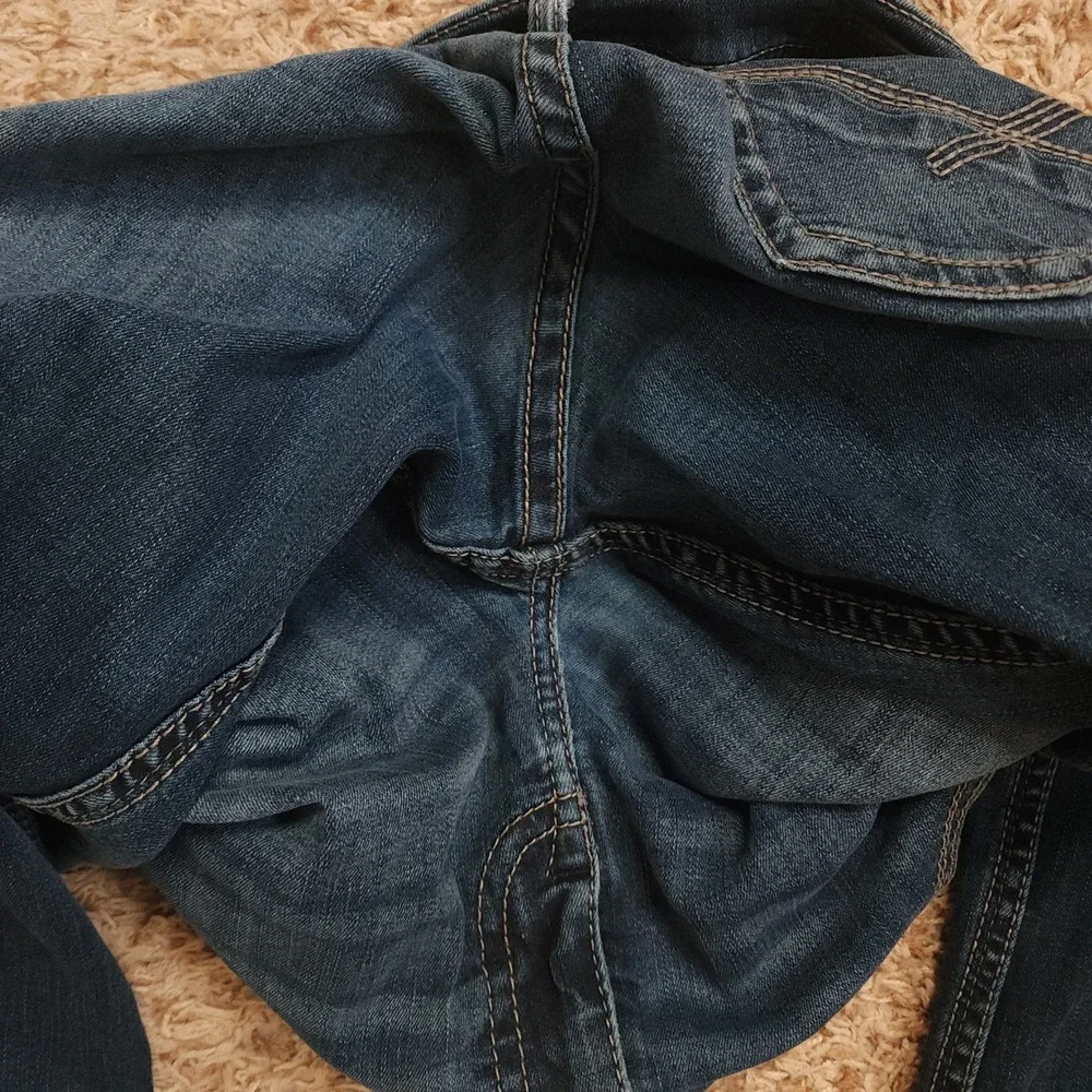 BKE Nolan Jeans Men 36x32 Blue Medium Wash Straight Leg Stretch Coolmax Denim